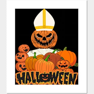 halloween priest Posters and Art